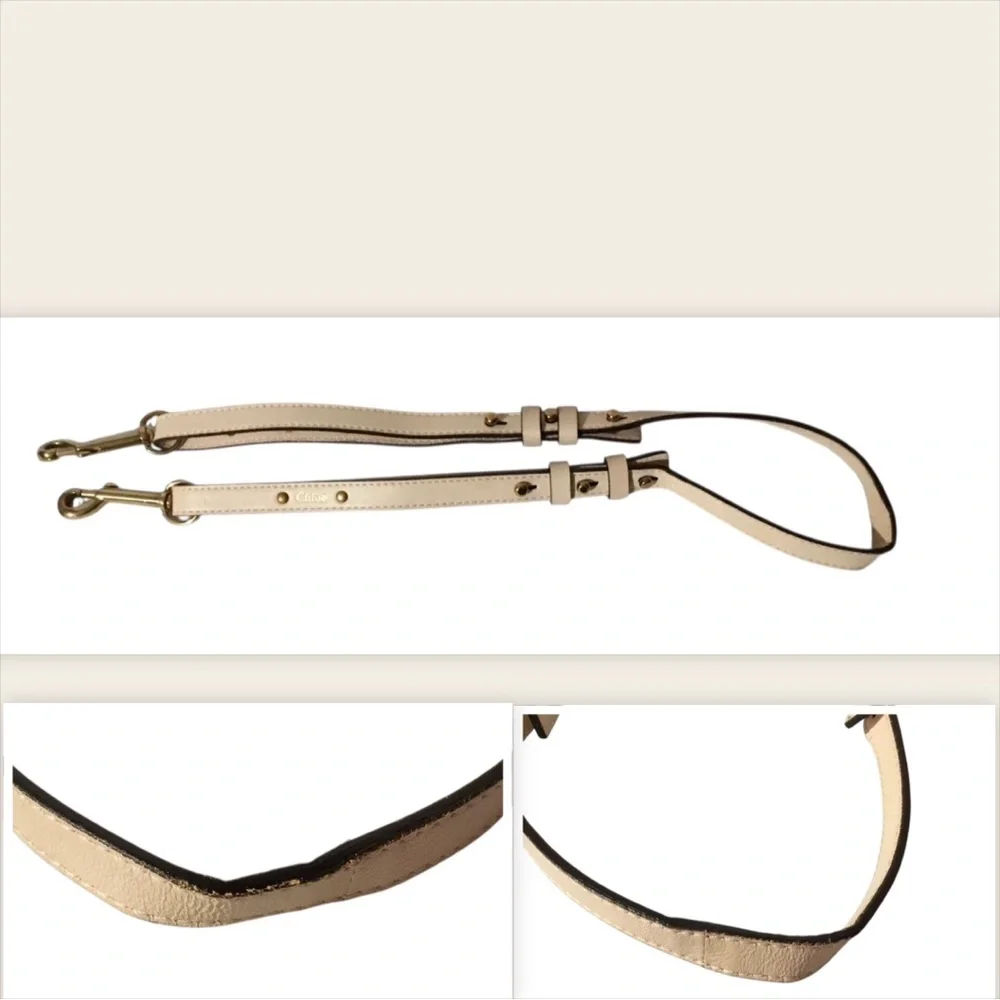 Authentic Chloe Convertible Cream Leather Bag